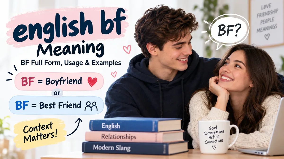 english bf Meaning: BF Full Form, Usage & Examples