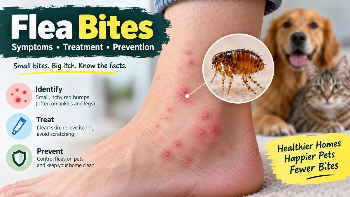 Flea Bites: Symptoms, Treatment & Prevention