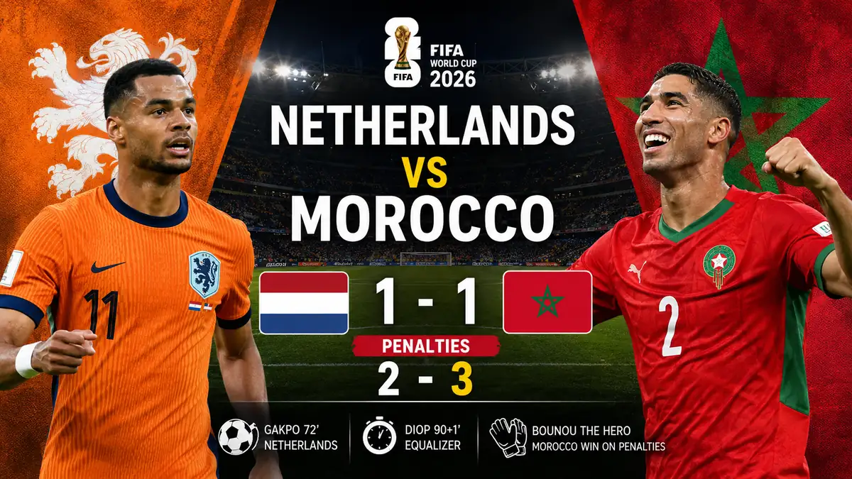 Netherlands vs Morocco: World Cup 2026 Match Recap