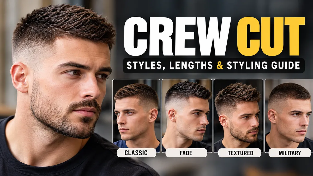 crew cut: Styles, Lengths, Fades & Styling Guide