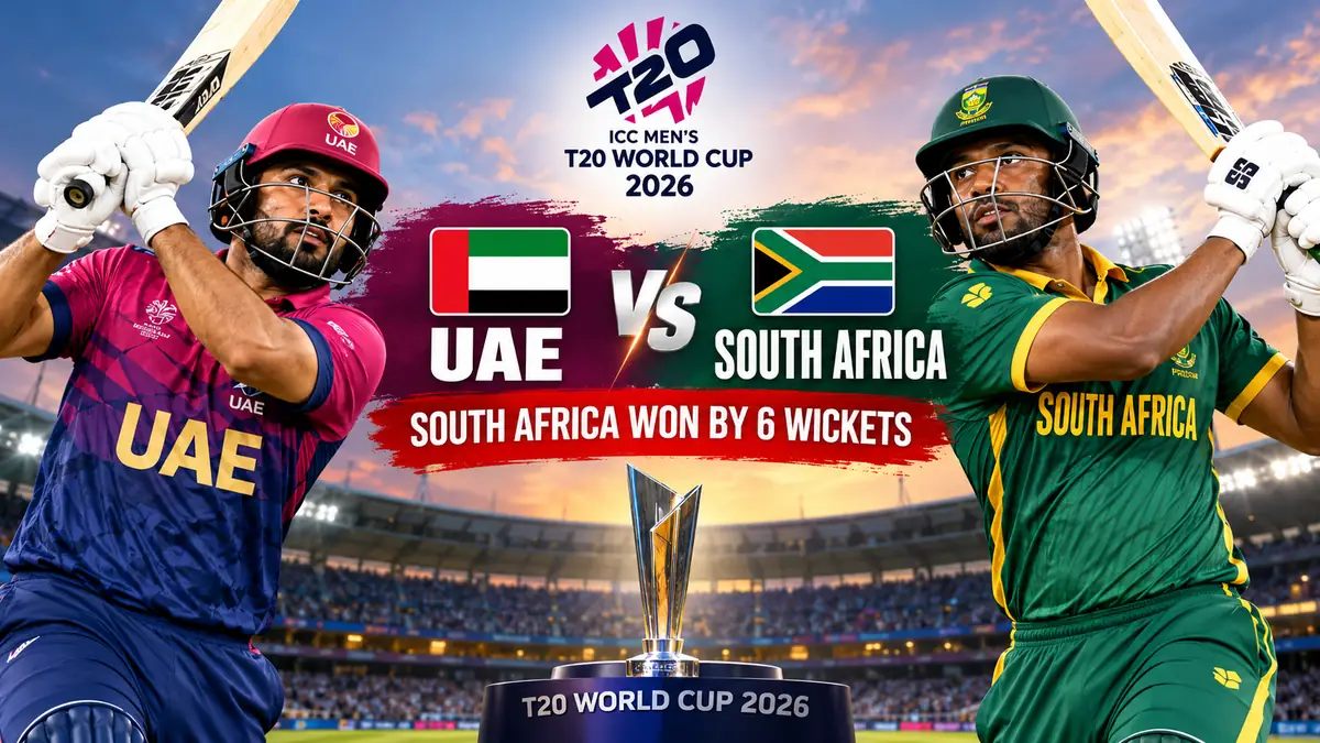 uae vs sa: T20 World Cup 2026 Match Recap